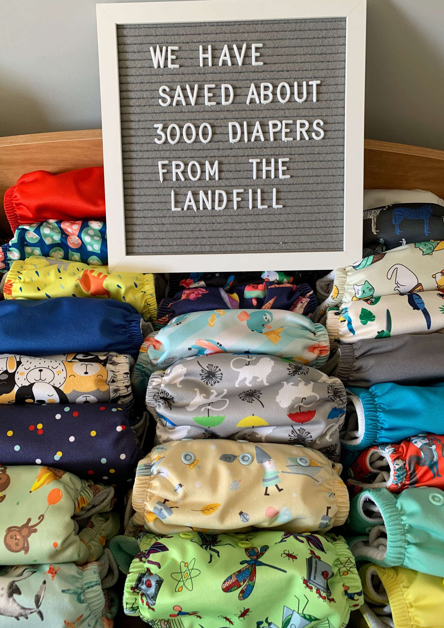 organized and folded tank cloth diapers